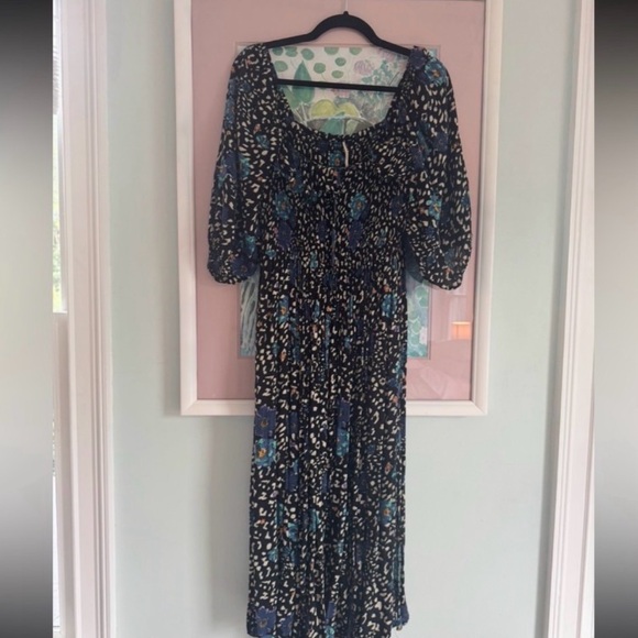 Free People Black Off-Shoulder Floral Maxi Dress - Picture 2 of 4